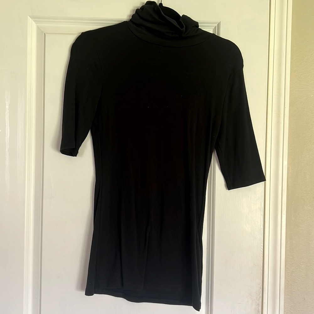 Black turtle neck